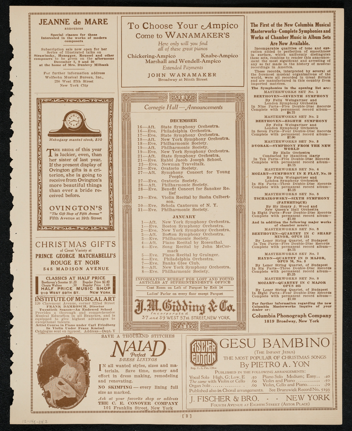 Newman Traveltalks: Java and Sumatra, December 14, 1924, program page 3