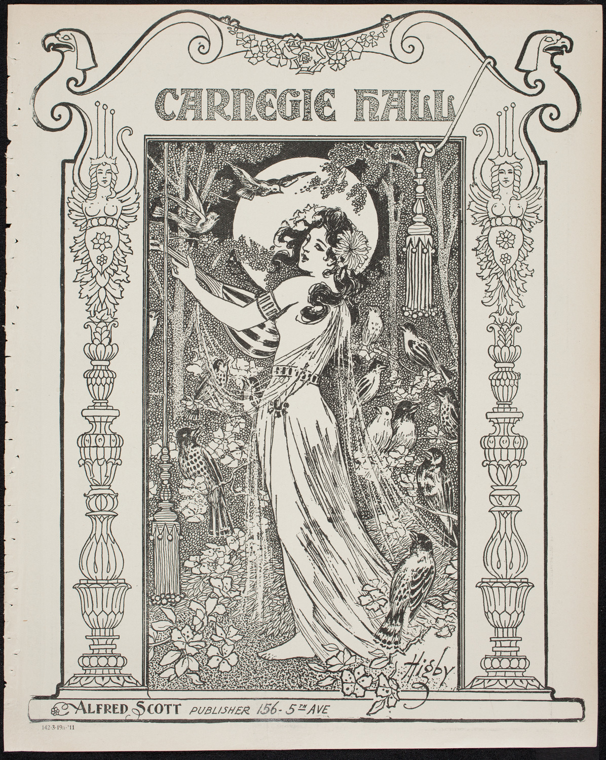 Volpe Symphony Society of New York, March 19, 1911, program page 1