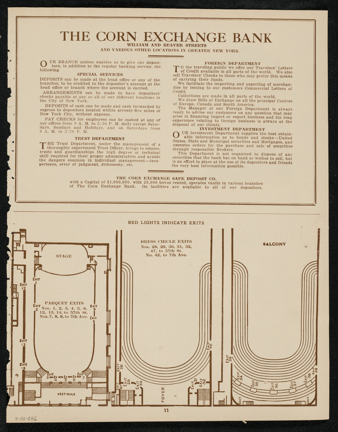 Philadelphia Orchestra, March 11, 1924, program page 11