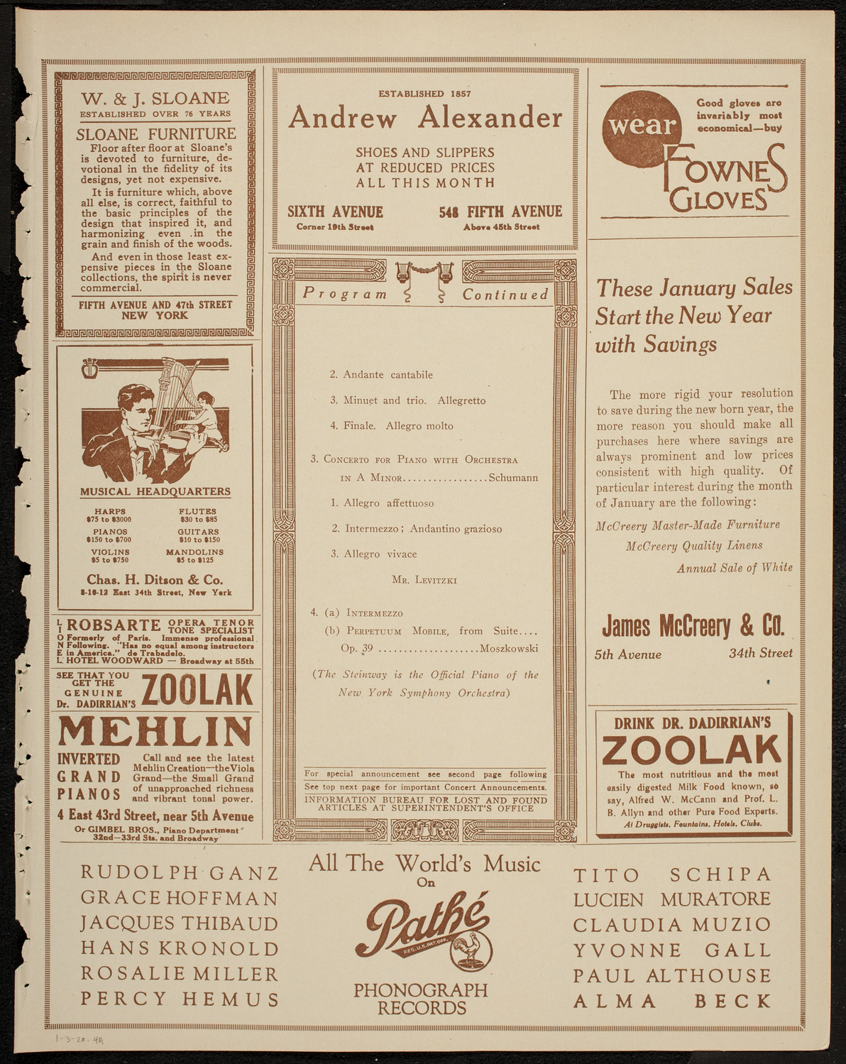 Symphony Concert for Young People, January 3, 1920, program page 7