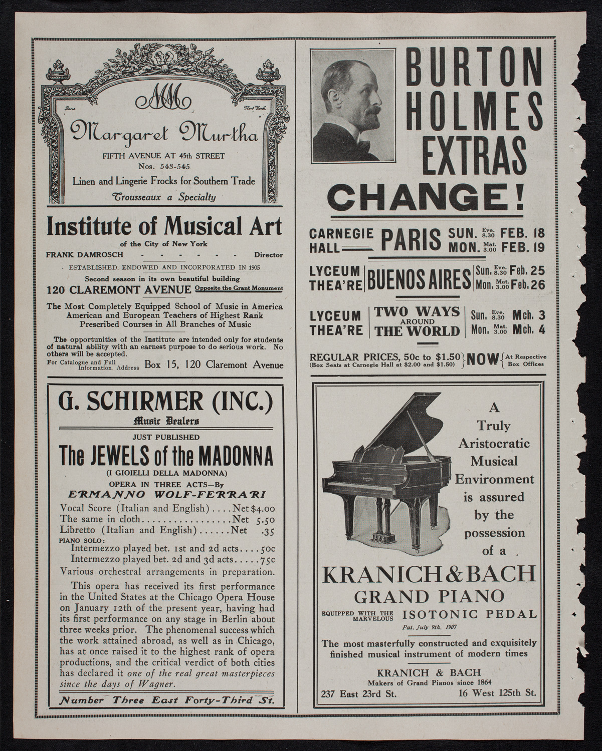 Josef Lhévinne, Piano, February 6, 1912, program page 6