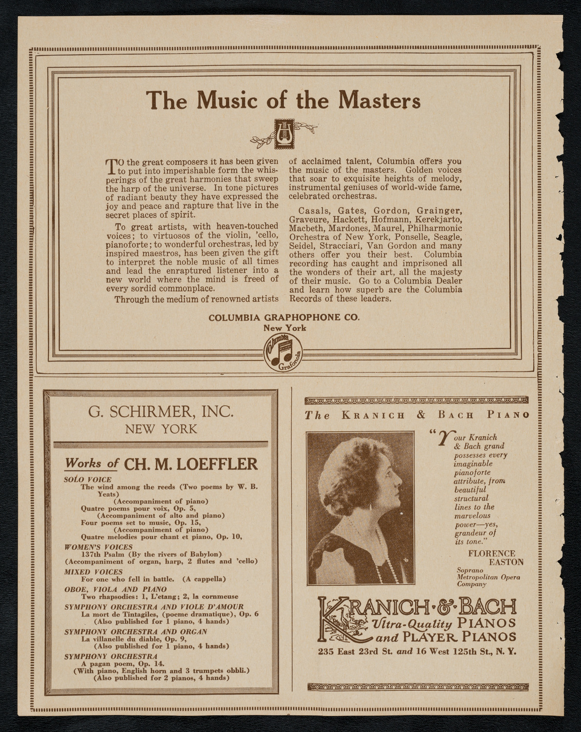 Boston Symphony Orchestra, March 15, 1923, program page 6