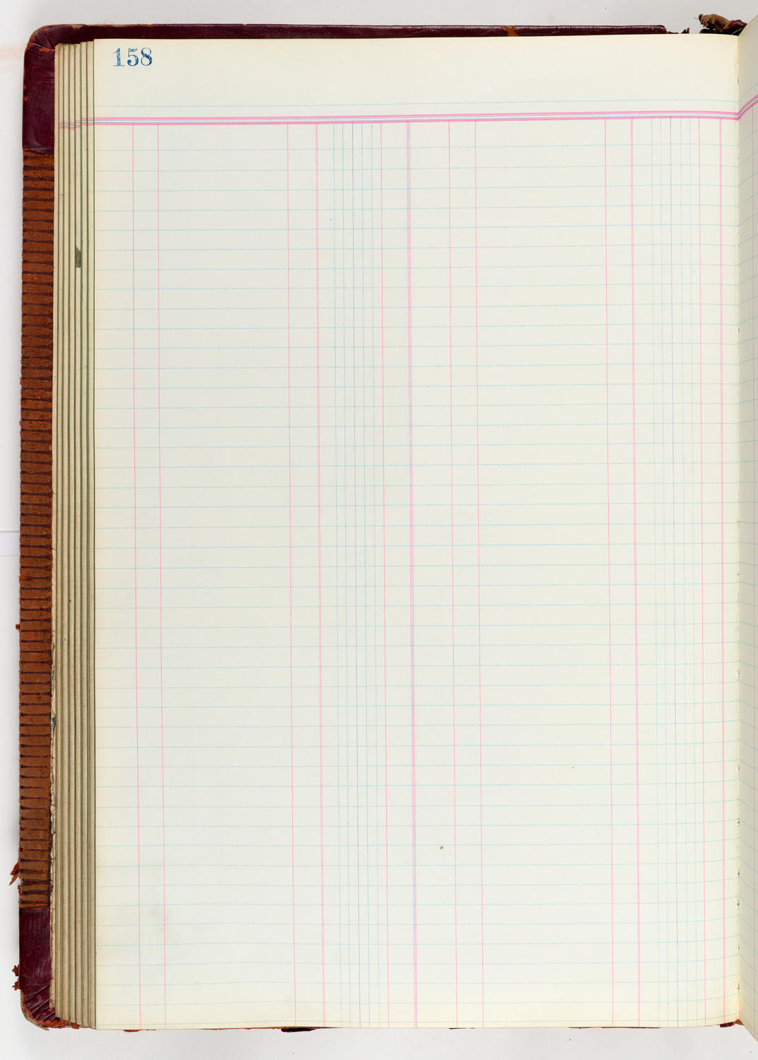 Music Hall Accounting Ledger Journal, volume 6, page 158