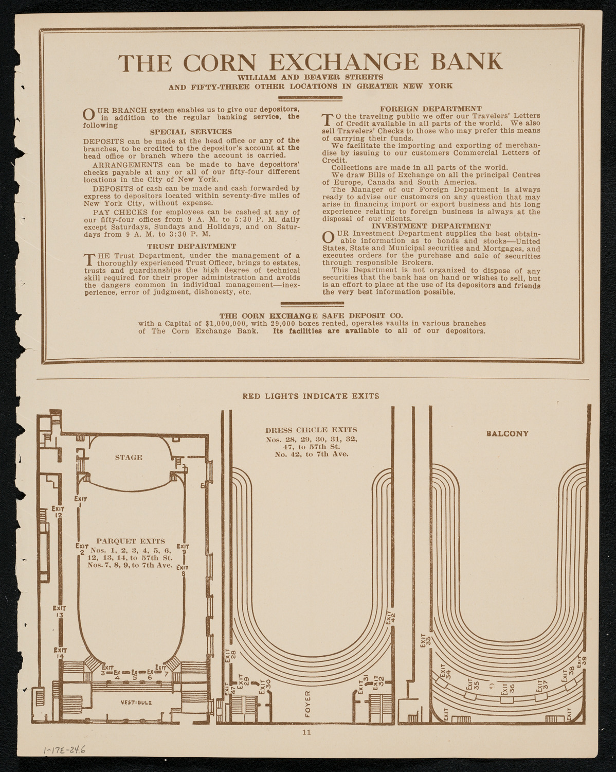New York Philharmonic, January 17, 1924, program page 11