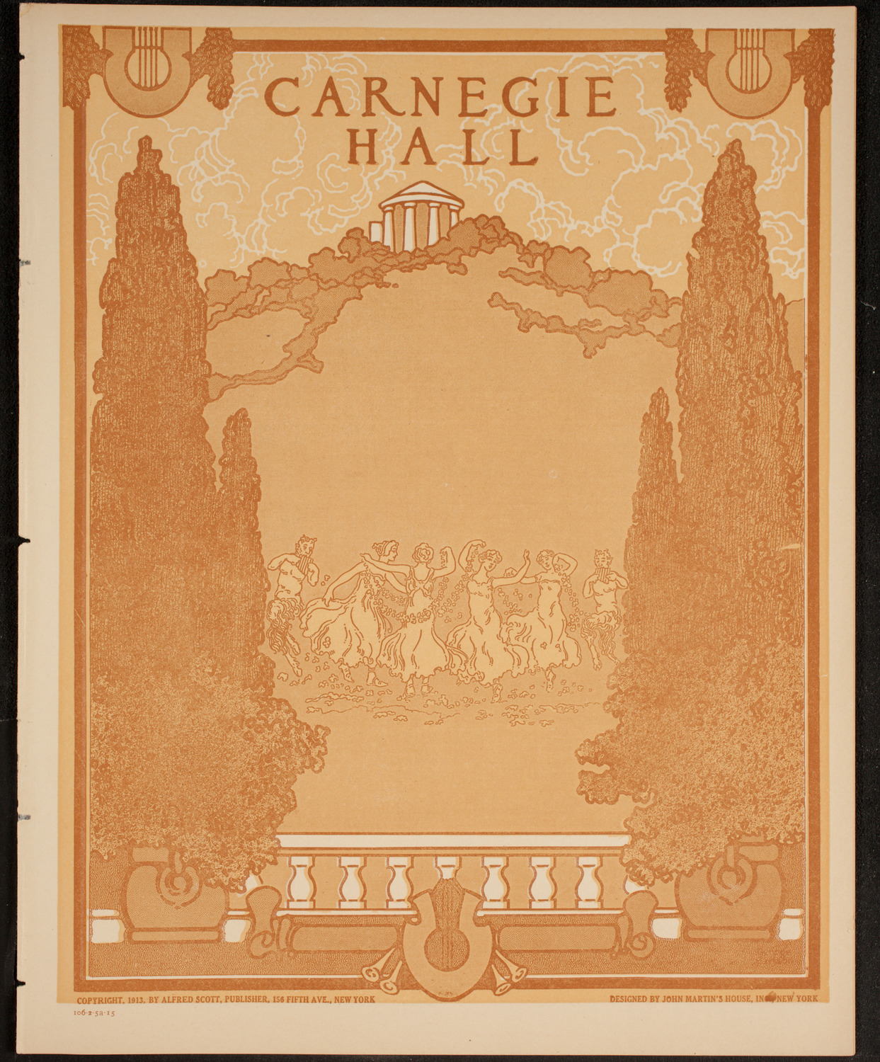 New York Philharmonic, February 5, 1915, program page 1