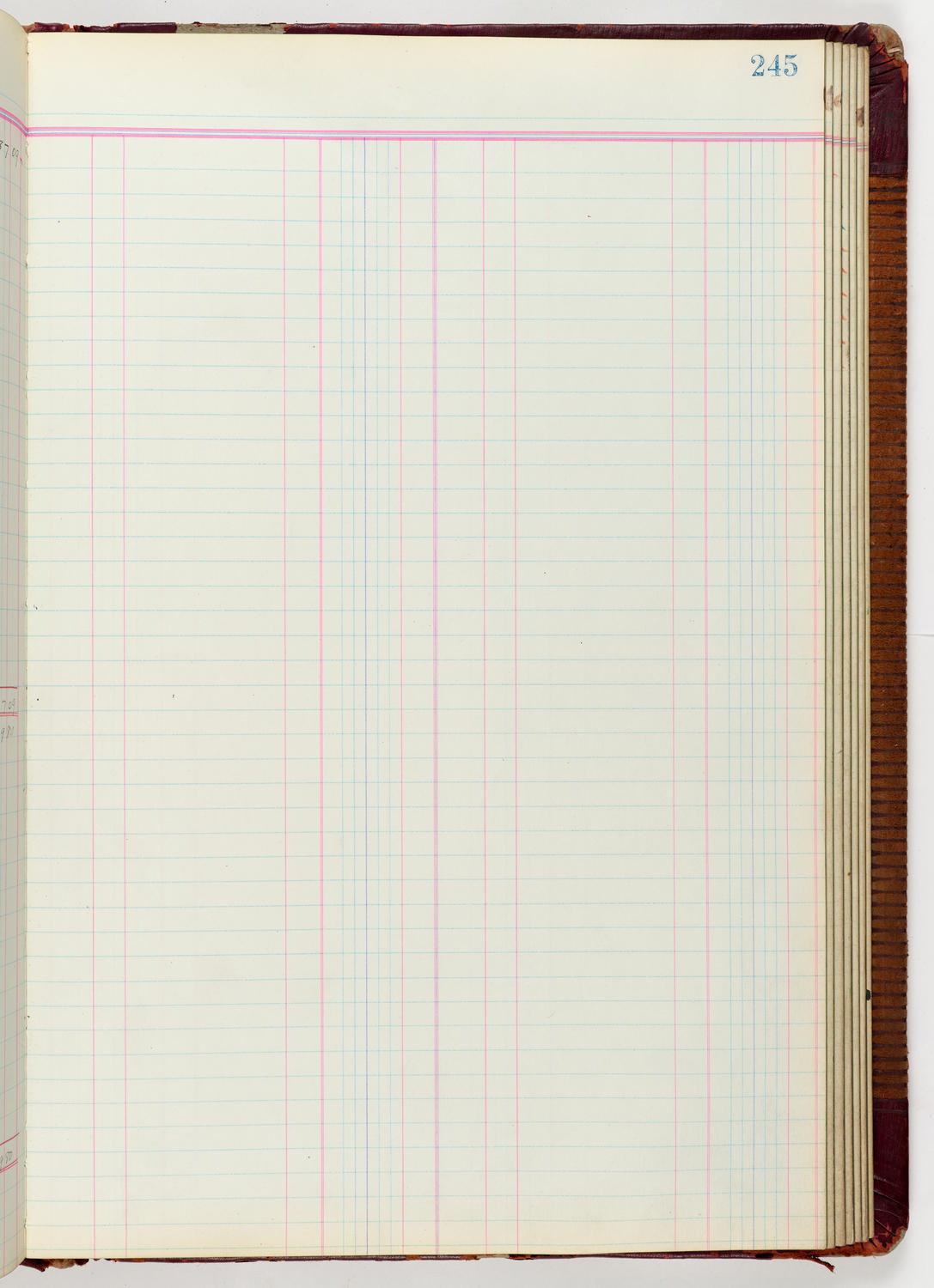 Music Hall Accounting Ledger Journal, volume 6, page 245