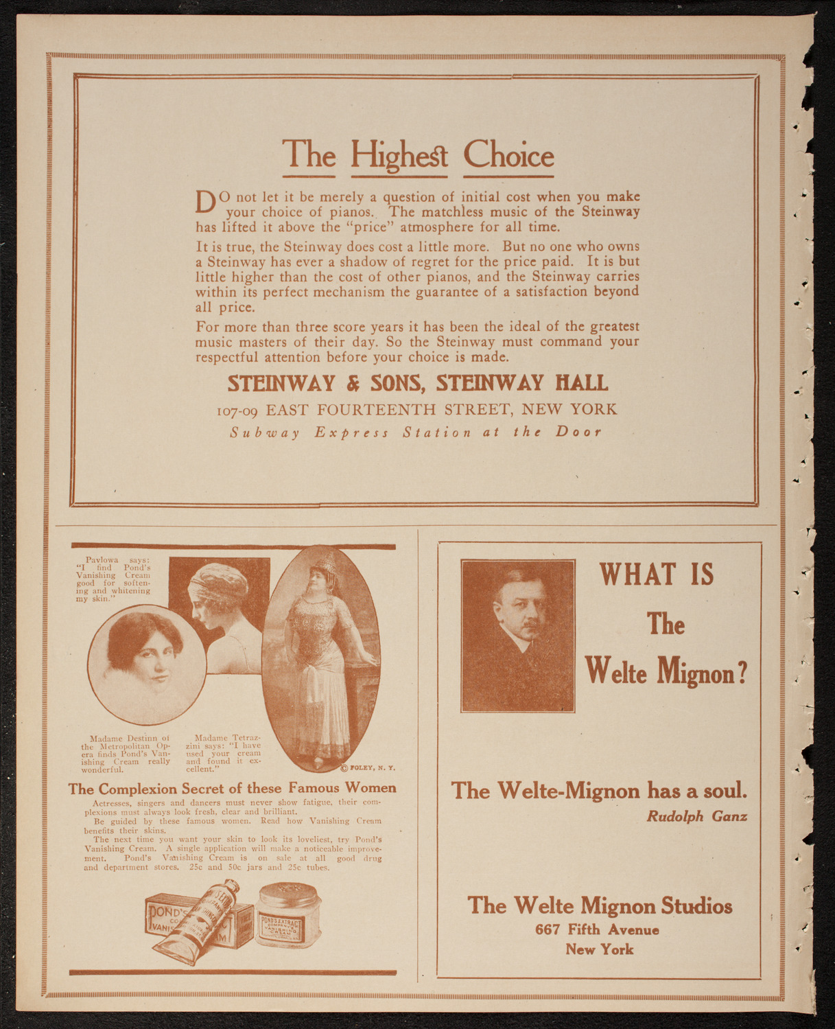 Catholic Oratorio Society, February 26, 1917, program page 4