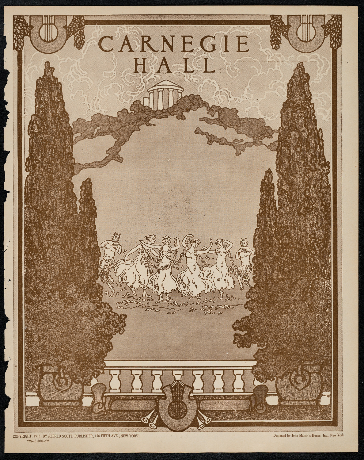 New York Philharmonic, March 30, 1922, program page 1
