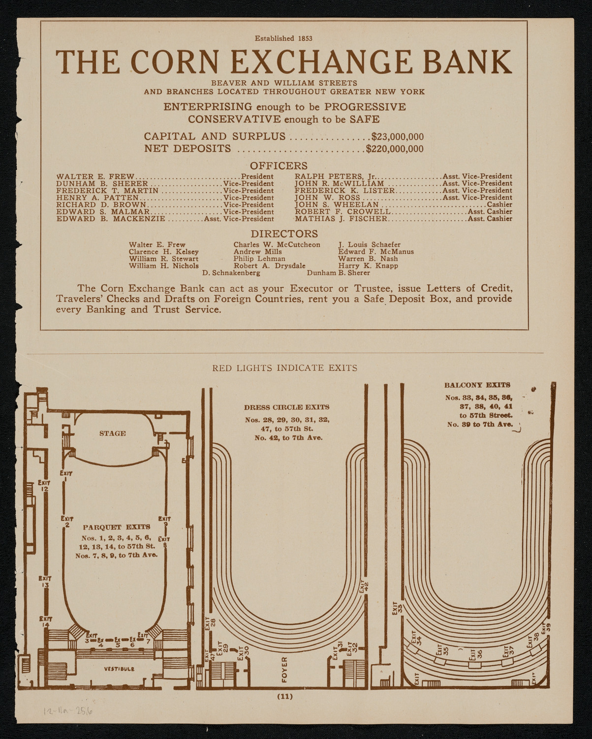 New York Philharmonic, December 11, 1925, program page 11