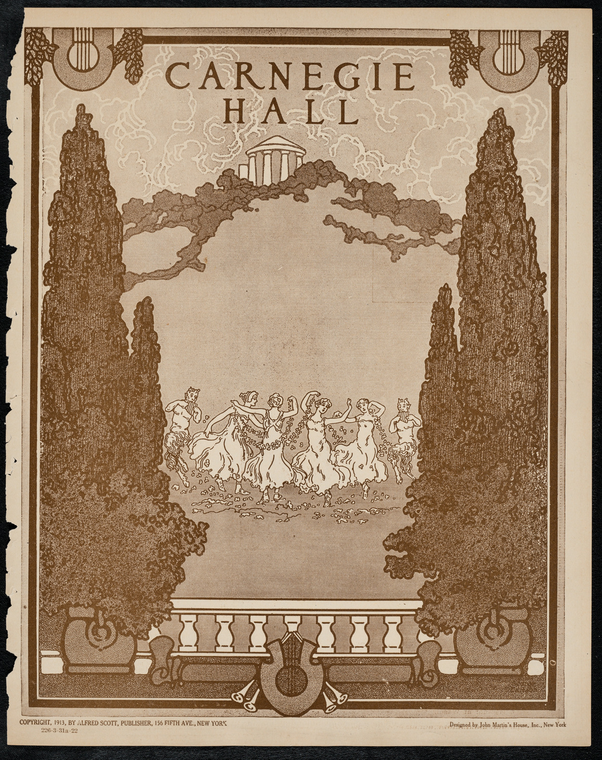 New York Philharmonic, March 31, 1922, program page 1
