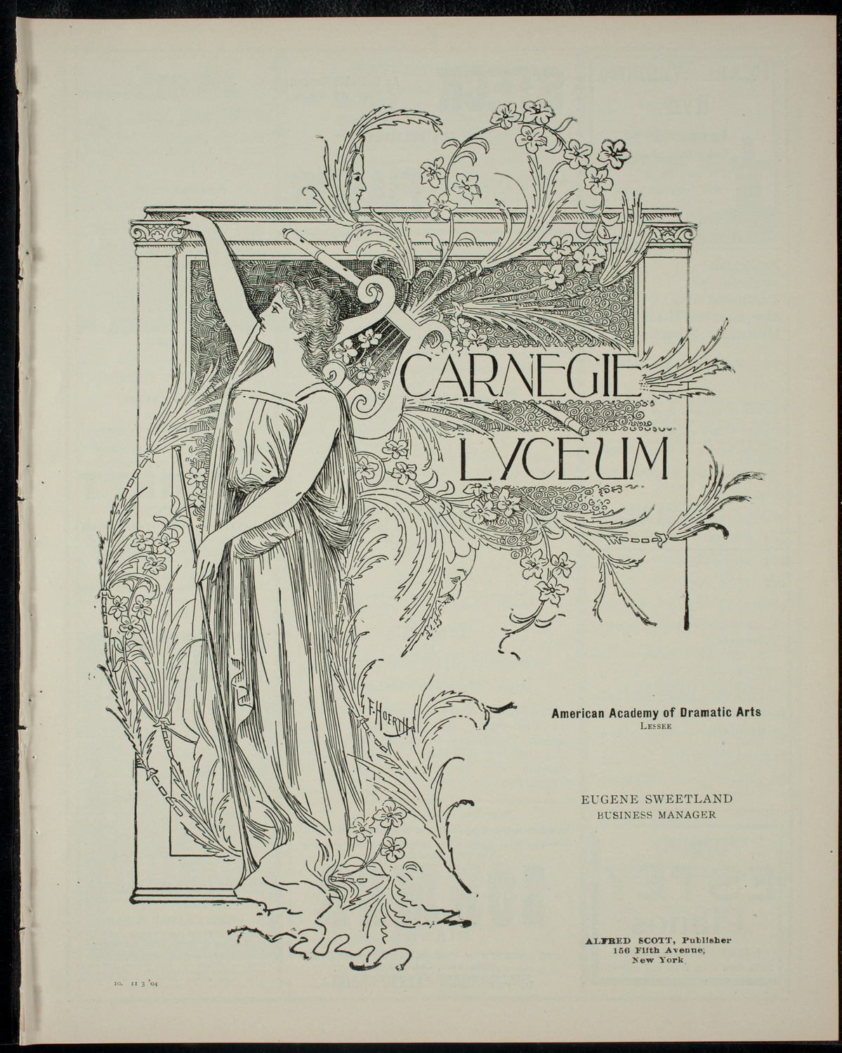 Elmendorf Lecture: Naples, Pompeii, and Vesuvius, November 3, 1904, program page 1