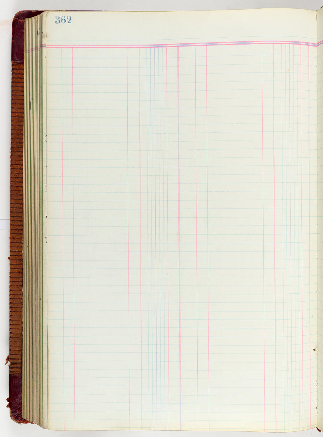 Music Hall Accounting Ledger Journal, volume 6, page 362