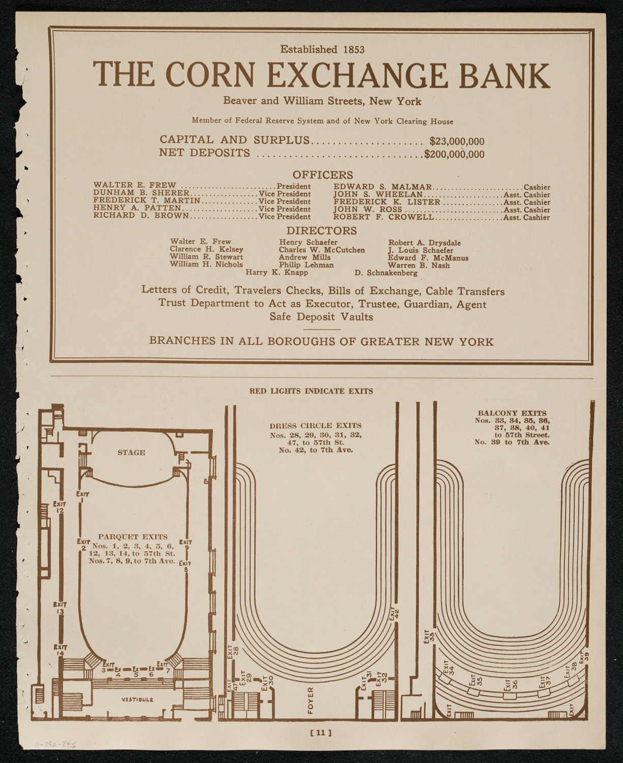 New York Philharmonic, November 28, 1924, program page 11