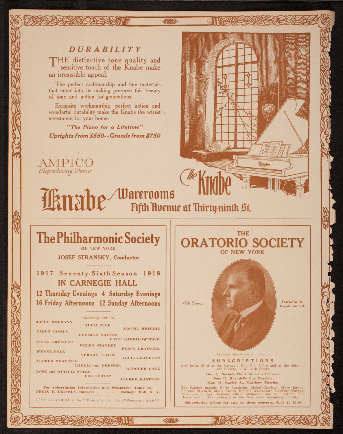 Anna Case, Soprano, October 14, 1917, program page 12