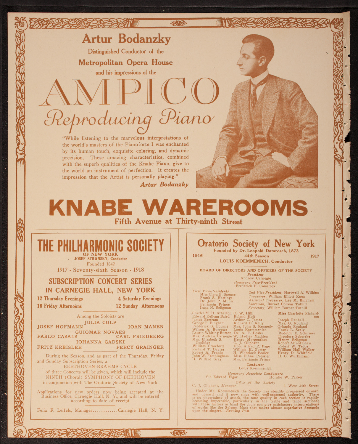 Scandinavian Symphony Society of New York, April 14, 1917, program page 12