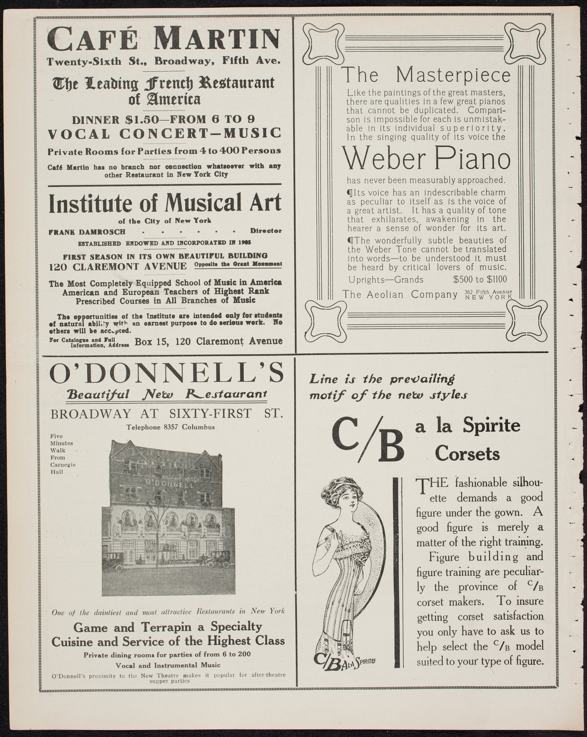 The Civic Forum, April 28, 1911, program page 6