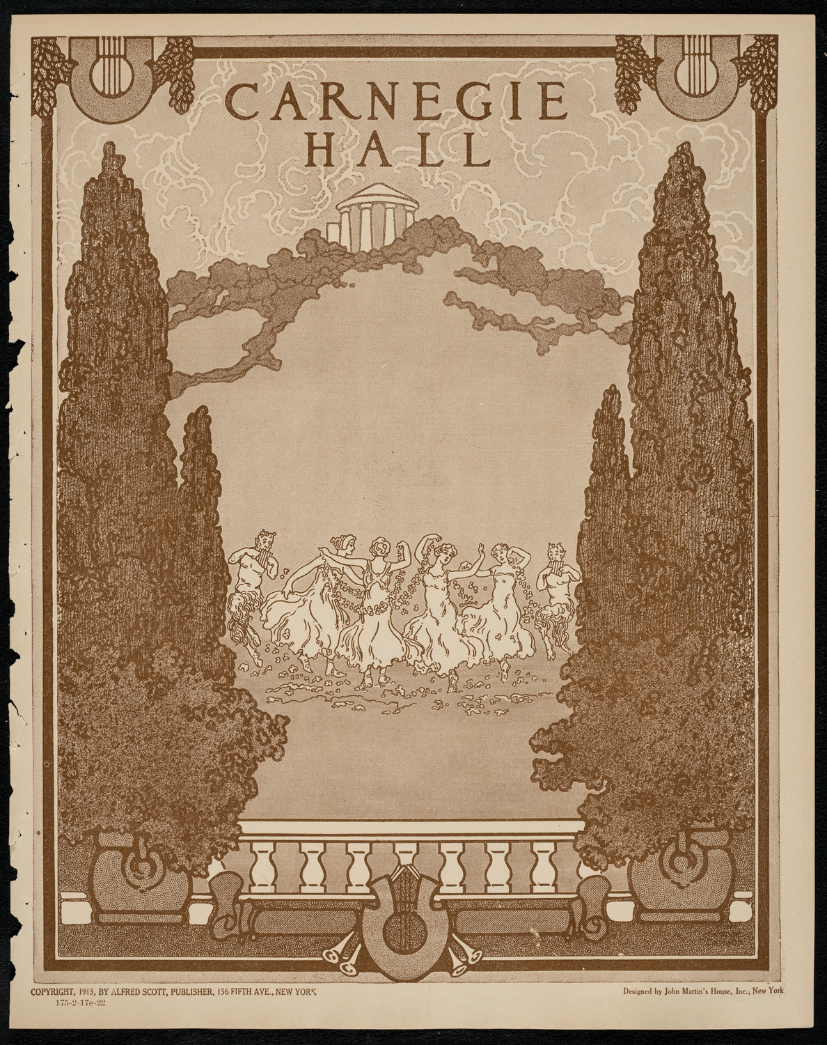 New York Symphony Orchestra, February 17, 1922, program page 1