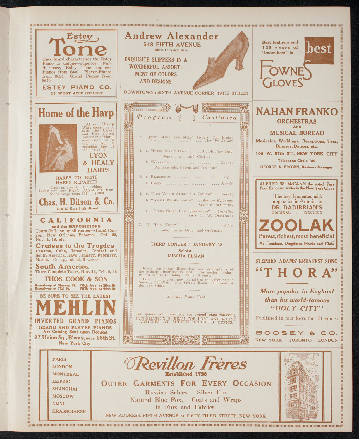 Symphony Concert for Young People, December 18, 1915, program page 7