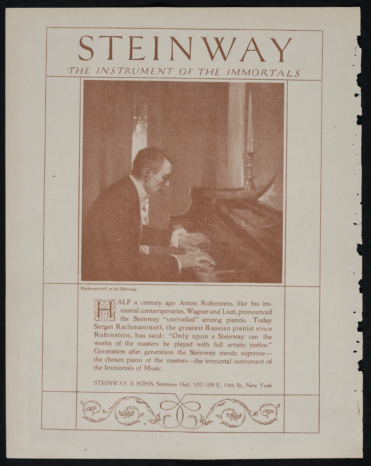 New York Philharmonic, February 11, 1921, program page 4