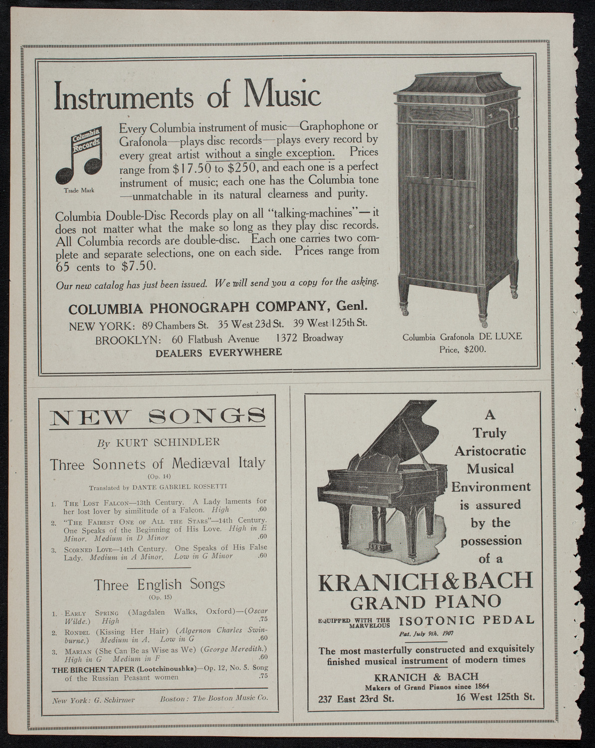 Elmendorf Lecture: The Heart of the Rocky Mountains, October 13, 1912, program page 6