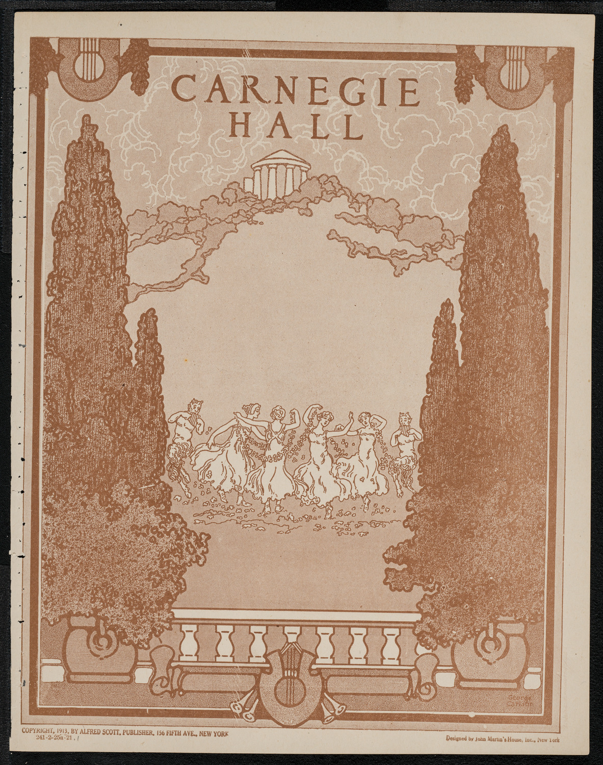 New York Philharmonic, February 25, 1921, program page 1
