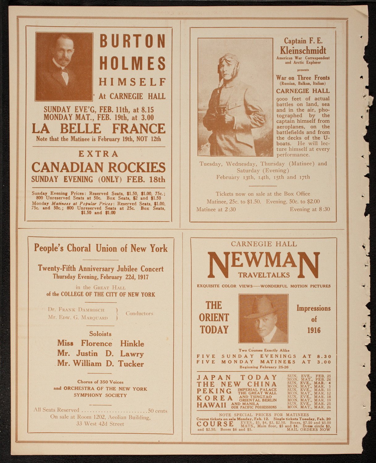 Home Symphony Concert: New York Philharmonic, February 6, 1917, program page 10