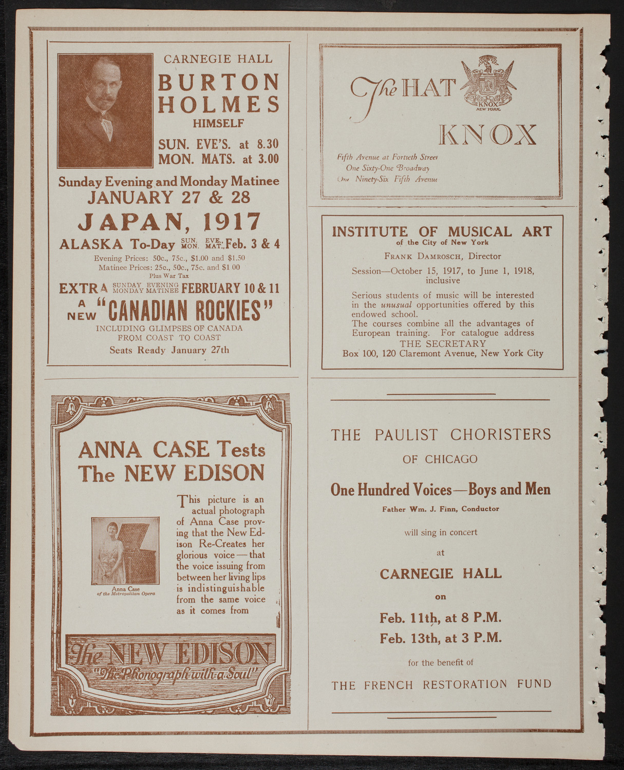New York Philharmonic, January 27, 1918, program page 2