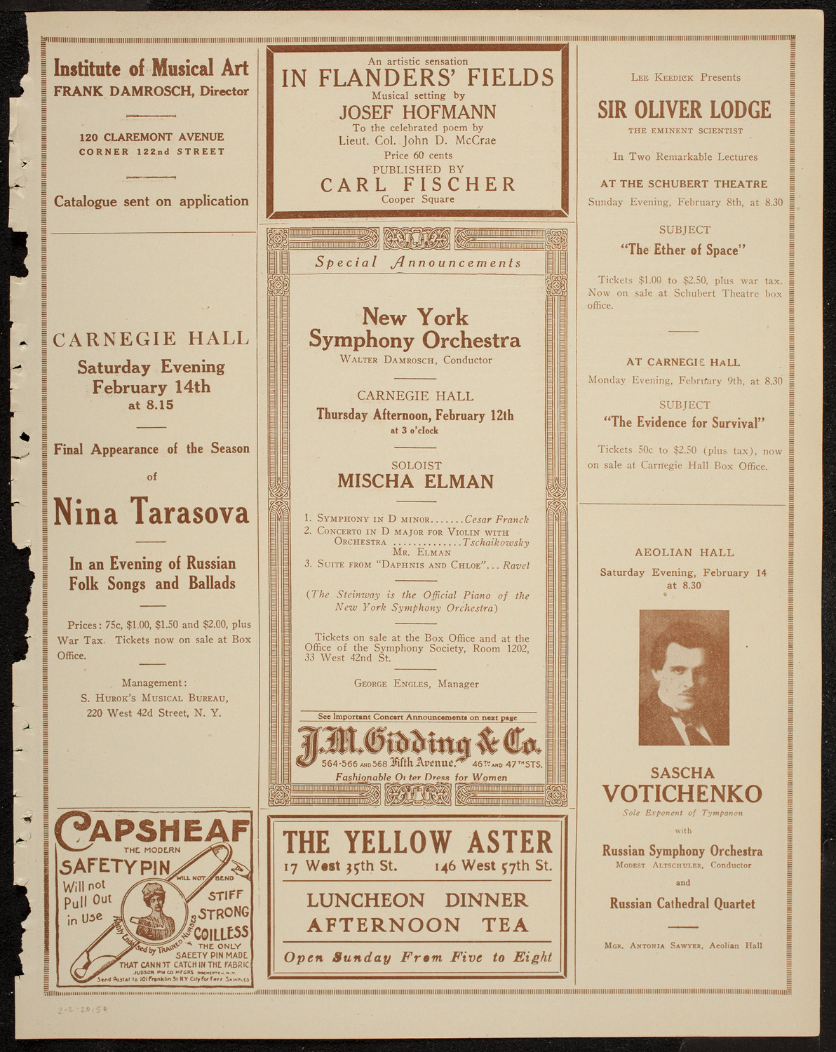 Burton Holmes Travelogue: Allies on the Rhine, February 2, 1920, program page 9