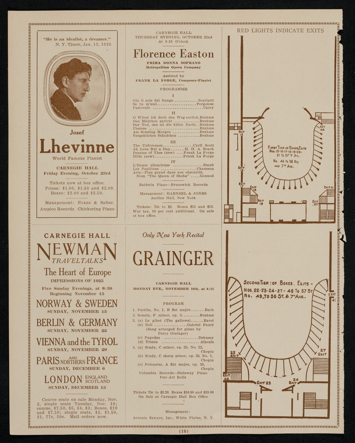 Philadelphia Orchestra, October 20, 1925, program page 10