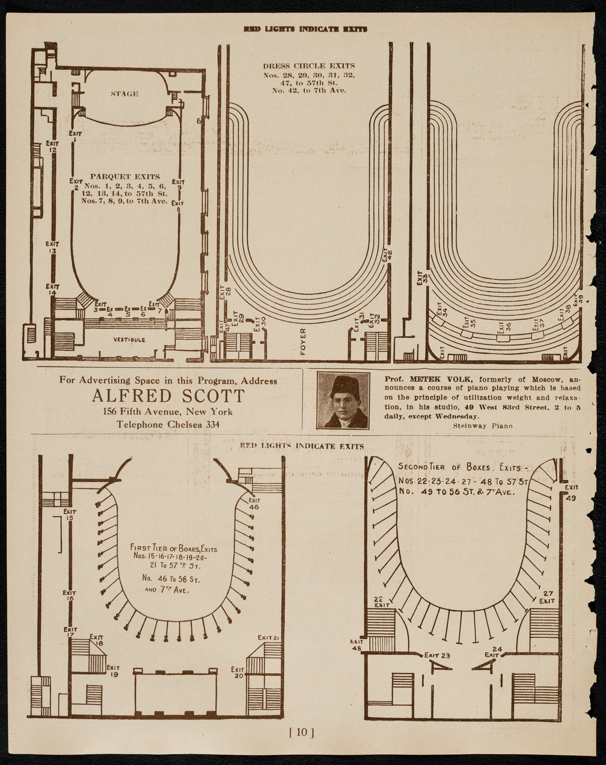 Josef Stopak, Violin, January 14, 1922, program page 10