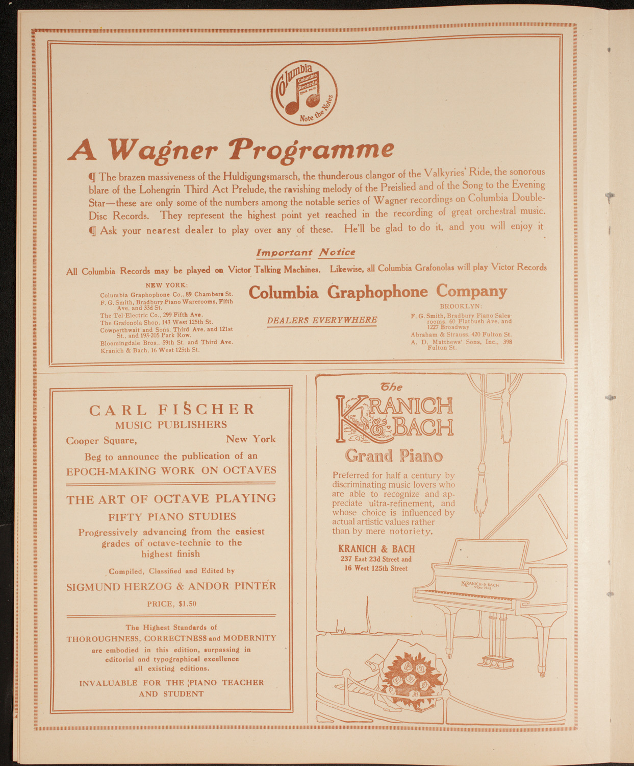 New York Philharmonic, December 11, 1914, program page 6