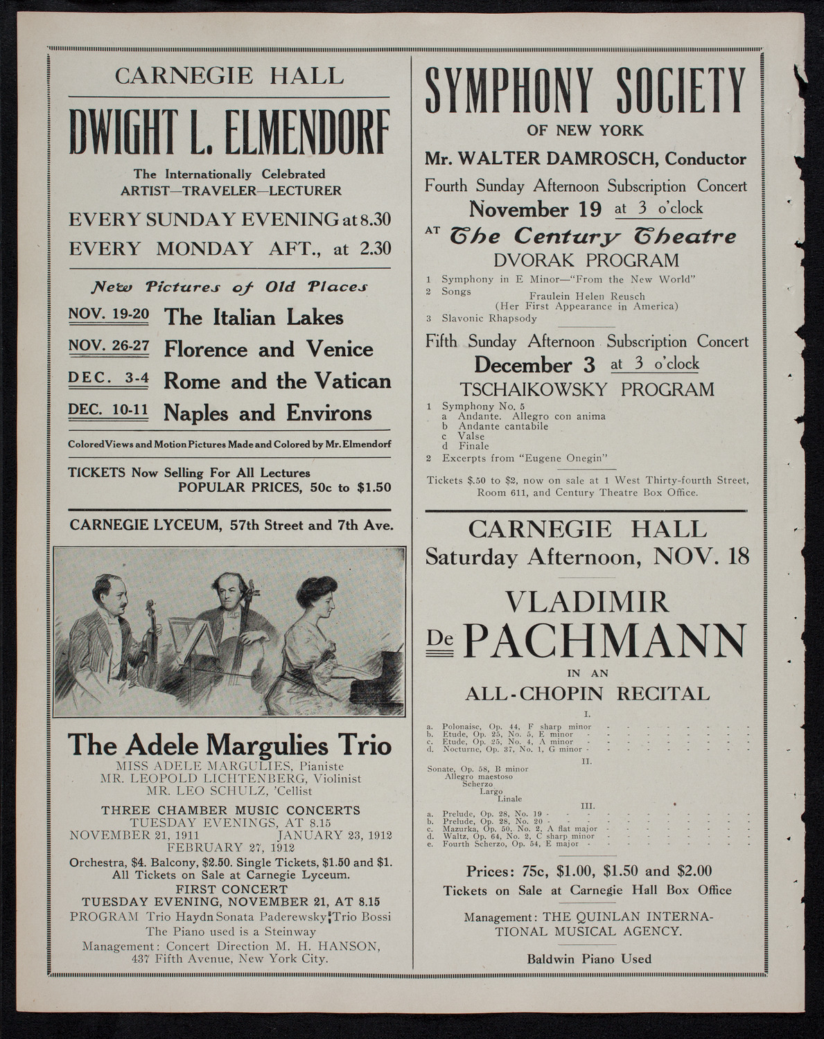 Maggie Teyte, Soprano, November 16, 1911, program page 10