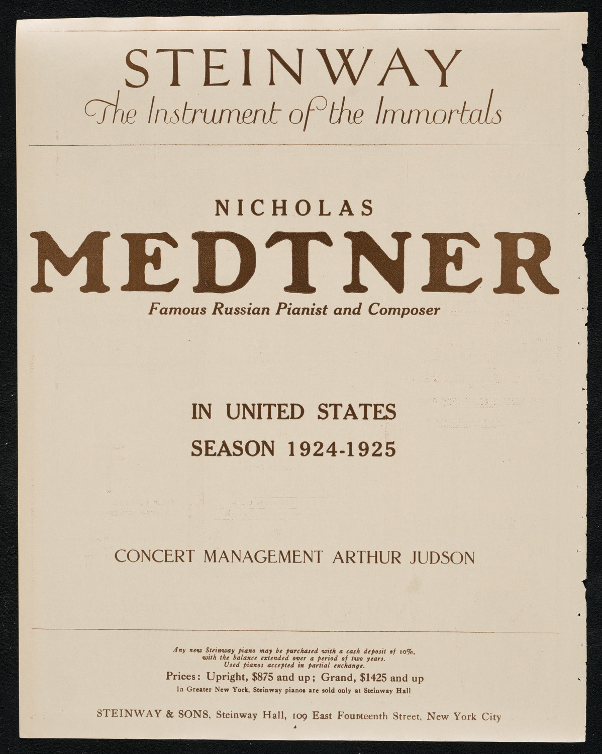 State Symphony Orchestra of New York, February 13, 1924, program page 4
