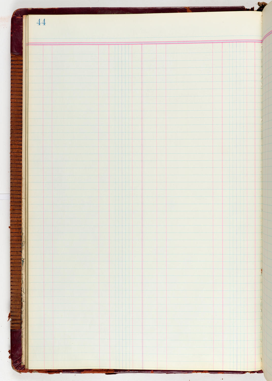 Music Hall Accounting Ledger Journal, volume 6, page 44