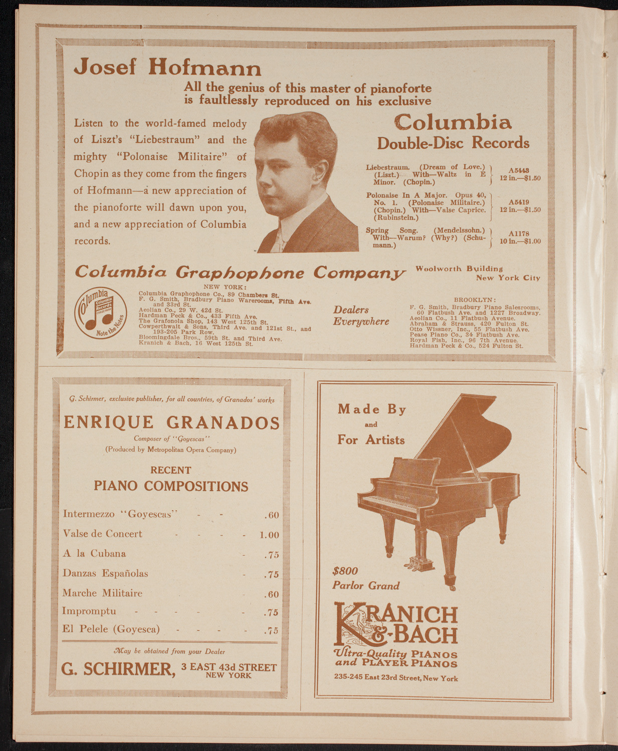 Boston Symphony Orchestra, March 16, 1916, program page 6