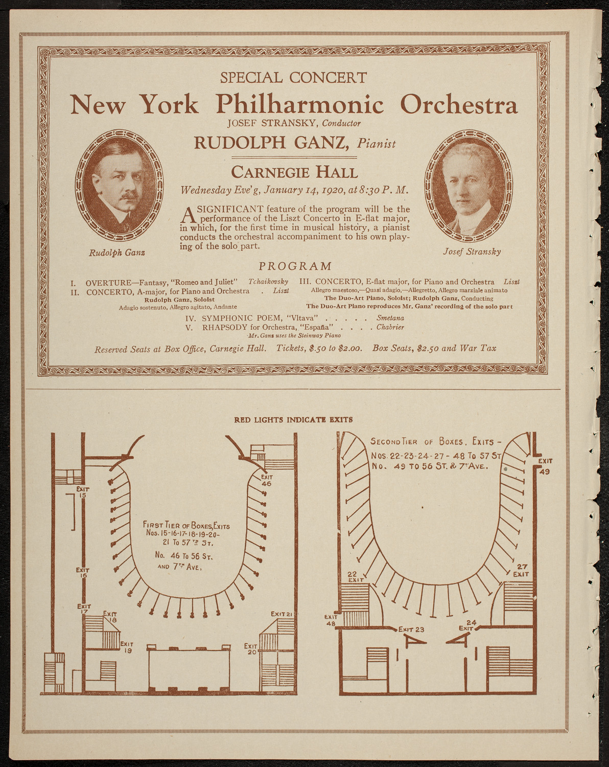 Gala Benefit Concert for New York Probation and Protective Association and Girls' Protective League, January 13, 1920, program page 10