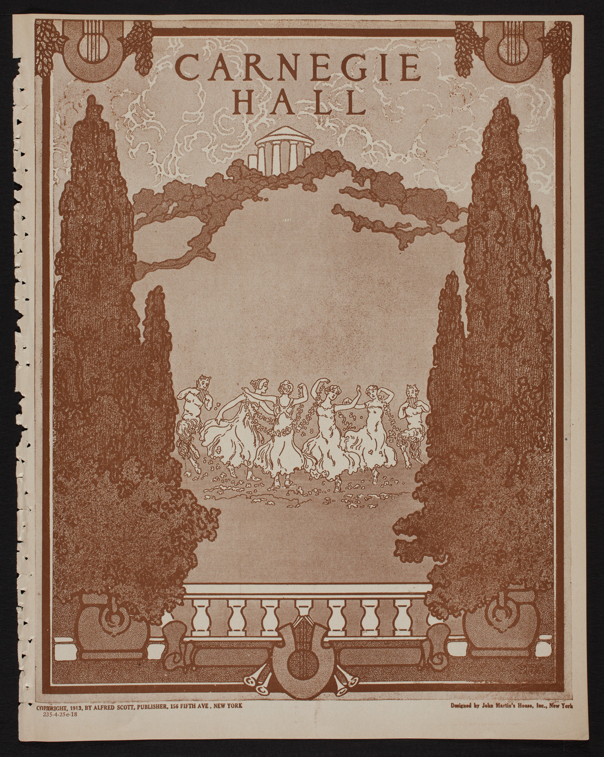 Ossip Gabrilowitsch Orchestral Concert, April 25, 1918, program page 1