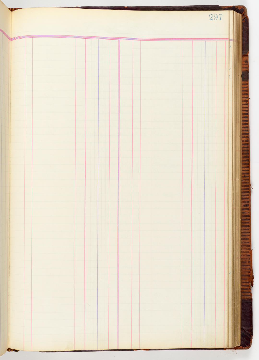 Music Hall Accounting Ledger, volume 3, page 297