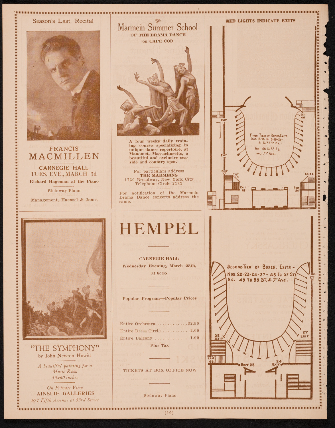 Cecilia Hansen, Violin, March 1, 1925, program page 10