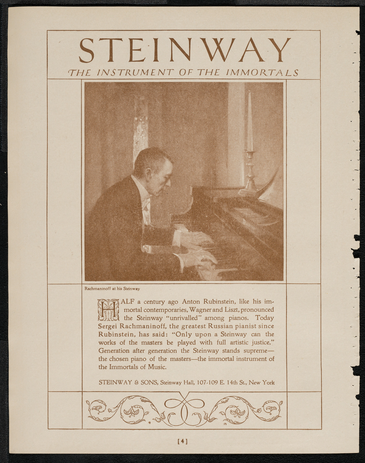 Lydia Lipkowska, Soprano, April 9, 1921, program page 4