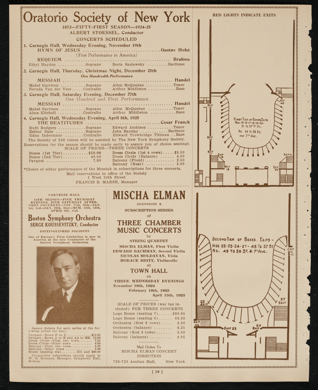 Albert Spalding, Violin, November 2, 1924, program page 10