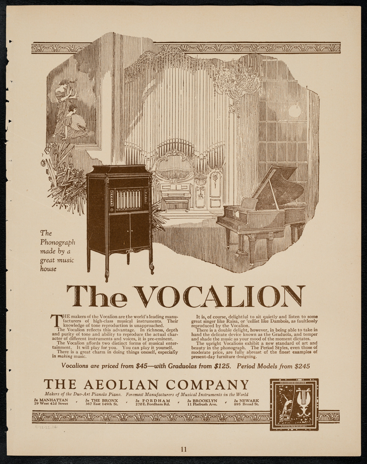 Vestoff-Serova School of Dancing, April 22, 1922, program page 11