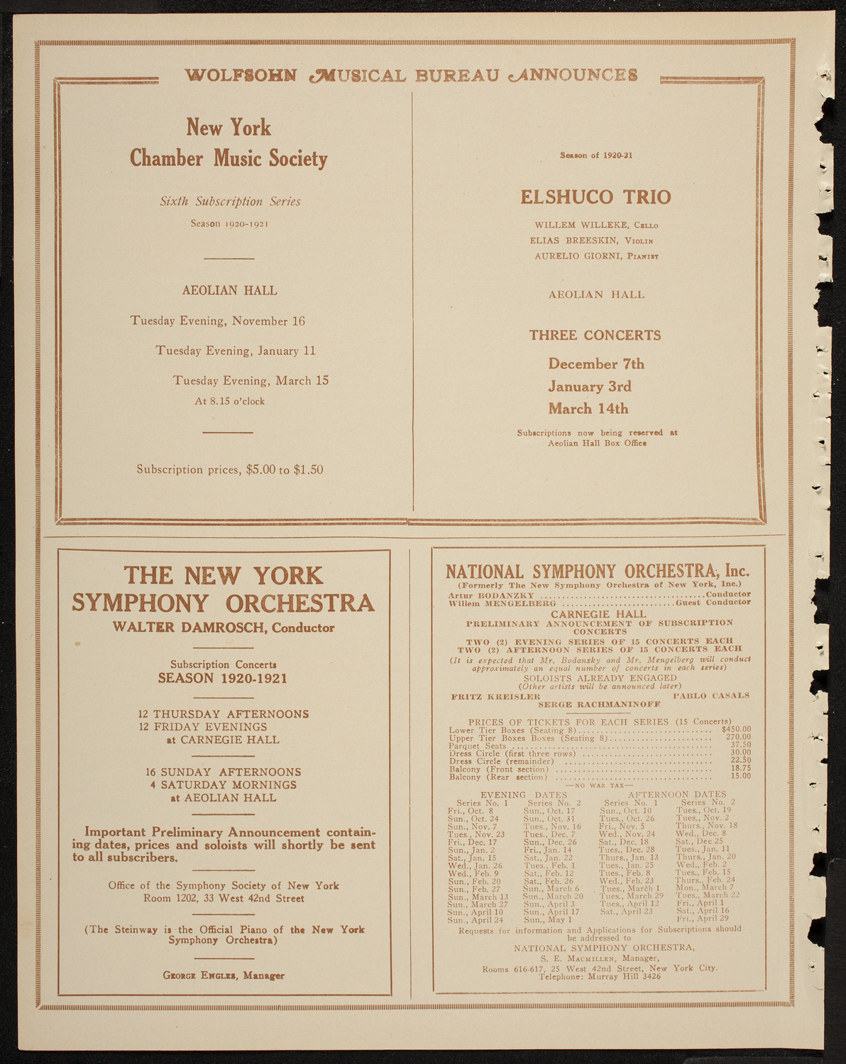 Inkowa Club Minstrels, April 26, 1920, program page 8