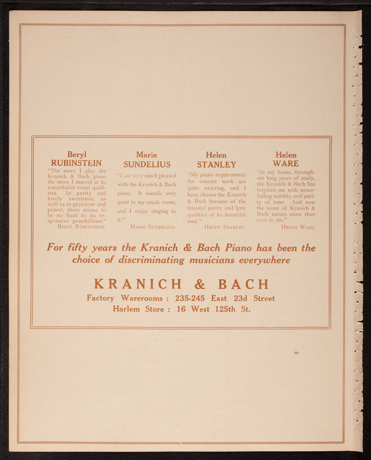 Graduation: Packard Commercial School, May 24, 1917, program page 10