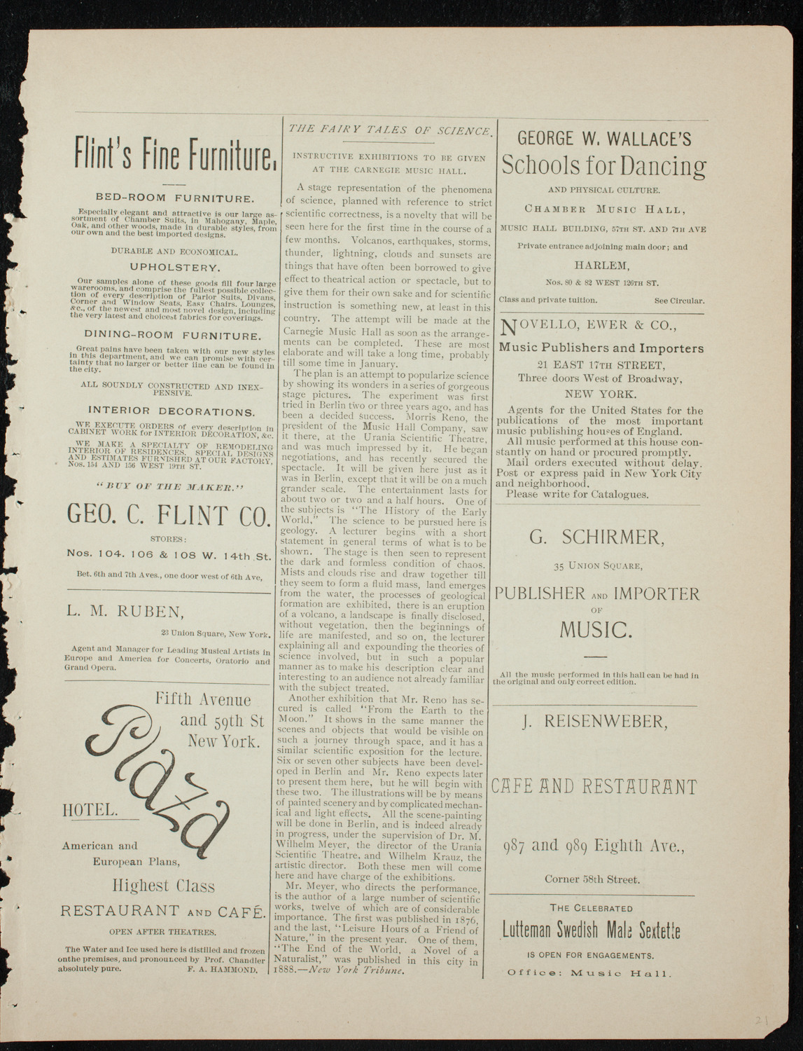 New York Scottish Society Halloween Festival, October 30, 1891, program page 9