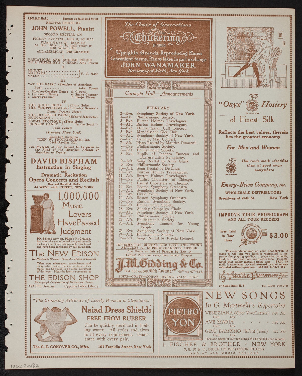 Symphony Concert for Young People, February 2, 1918, program page 3