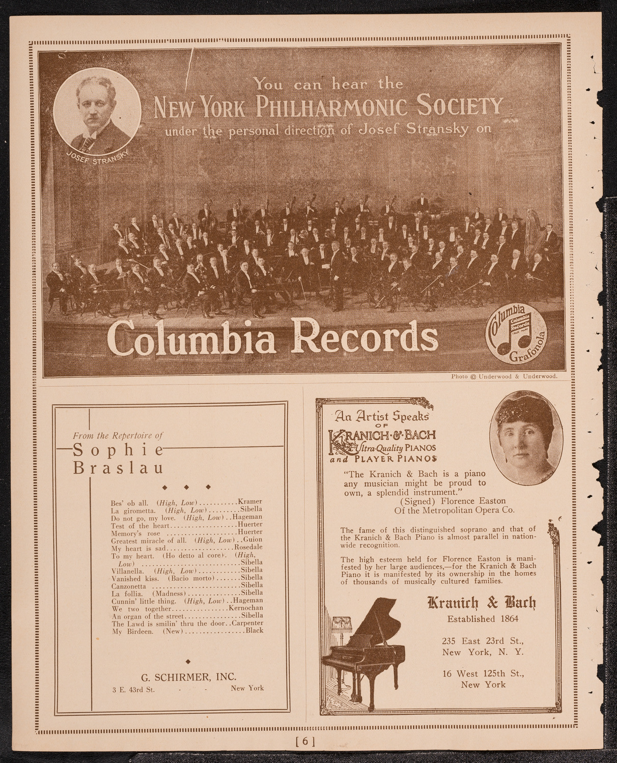 Paul Kochanski, Violin, November 12, 1921, program page 6