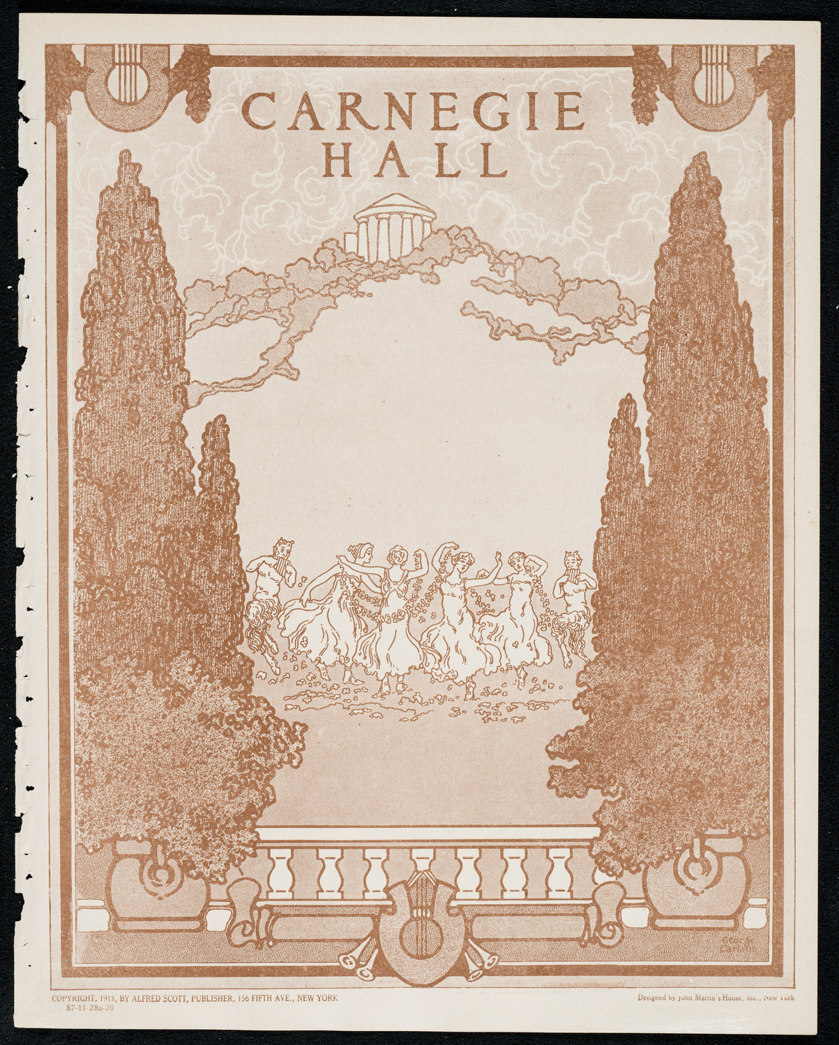 New York Philharmonic, November 28, 1920, program page 1