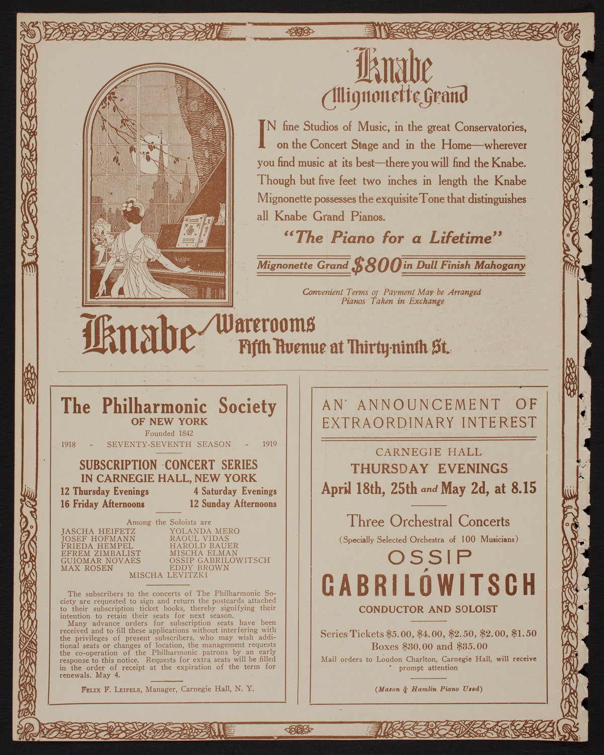 Benefit: Rand School of Social Science, April 6, 1918, program page 12
