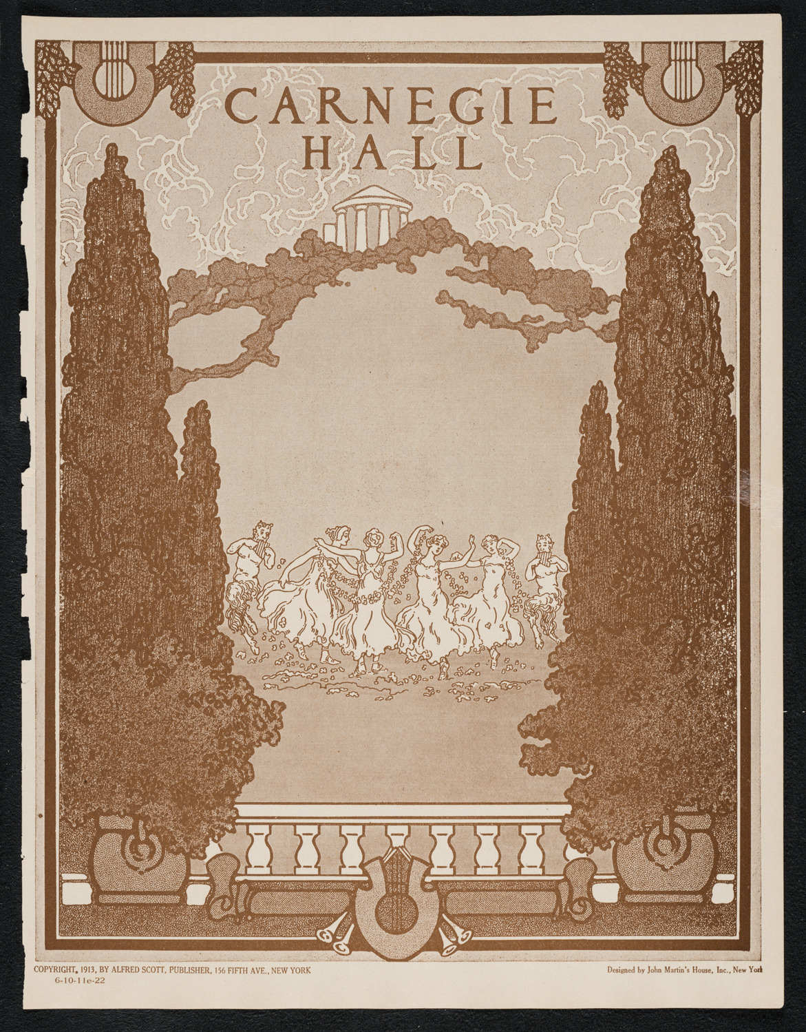 Isadora Duncan, Dancer, with Orchestra, October 11, 1922, program page 1